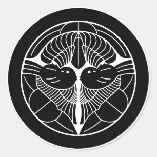 上杉謙信 家紋, Uesugi Kenshin KAMON, Japanese Family Cre Classic Round Sticker