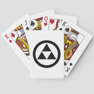 丸に三つ鱗 バイスクルトランプ PLAYING CARDS