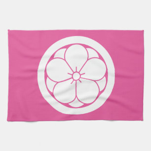 丸に八重梅 TEA TOWEL