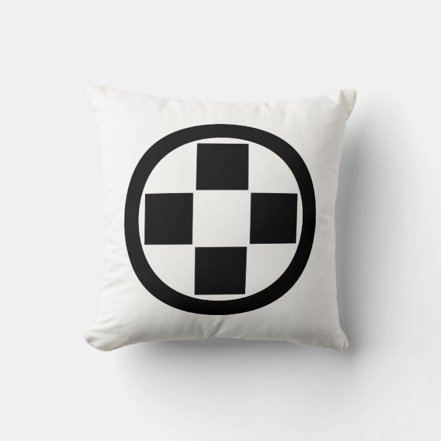 丸に四つ石 CUSHION (Front)