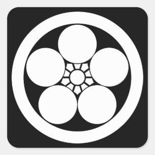 丸に梅鉢 SQUARE STICKER