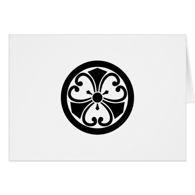 丸に蔓剣酢漿草 (Front Horizontal)