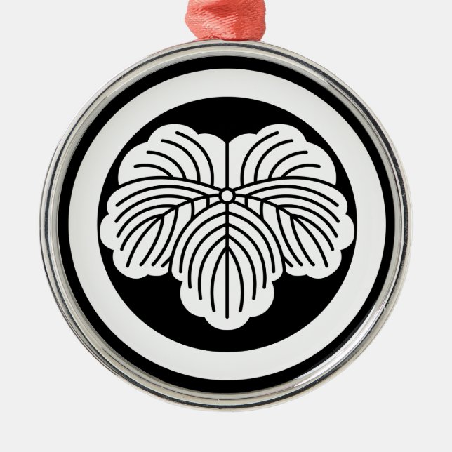 丸に蔦 METAL TREE DECORATION (Front)