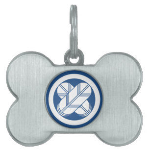 丸に違い鷹の羽(八つ割り作図) PET TAG
