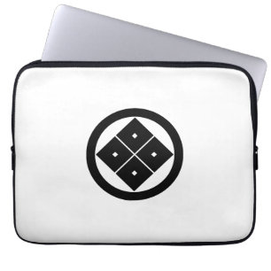丸に隅立て四つ目 LAPTOP SLEEVE