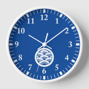 丸に青海波 CLOCK