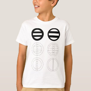 二つ引きの作図 T-Shirt