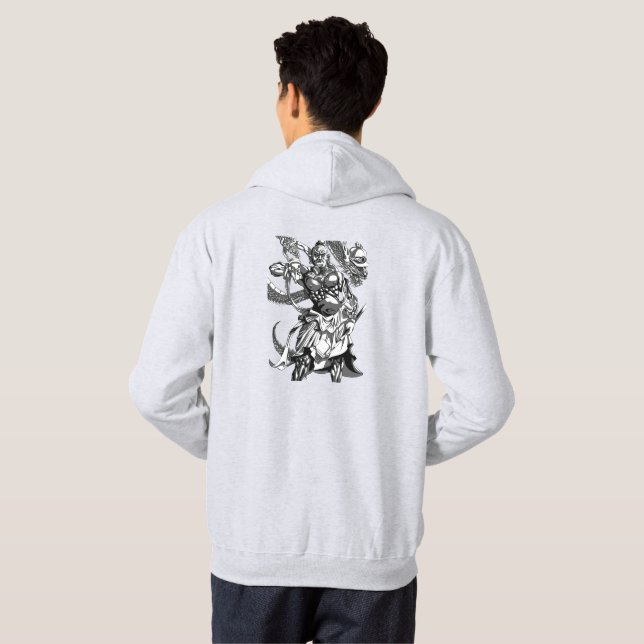 仁王像（NIO-ZO） in USA Hoodie (Back Full)
