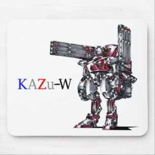 作品番号00010　「高出力荷粒子砲3連装2基装備の砲兵機」 MOUSE MAT