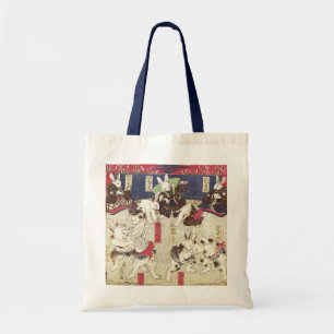 兎の相撲, 芳藤 Sumo Rabbits, Yoshifuji, Ukiyo-e Tote Bag
