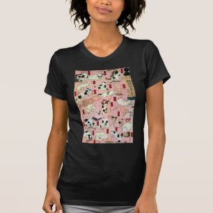 其のまま地口猫飼好五十三疋(上), T-Shirt