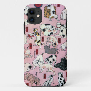 其のまま地口猫飼好五十三疋（下）, 国芳 Cats(3), Kuniyoshi, Ukiyo-e iPhone 11 Case