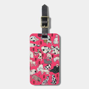 其のまま地口猫飼好五十三疋(下), 国芳 Cats(3), Kuniyoshi, Ukiyo-e Luggage Tag