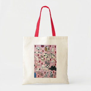 其のまま地口猫飼好五十三疋（下）, 国芳 Cats(3), Kuniyoshi, Ukiyo-e Tote Bag