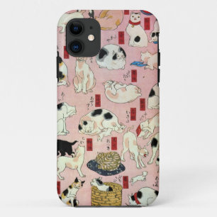 其のまま地口猫飼好五十三疋(中), 国芳 Cats(2), Kuniyoshi, Ukiyo-e iPhone 11 Case