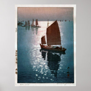 凪静, 吉田博 Calm Wind, Hiroshi Yoshida, Woodcut Poster