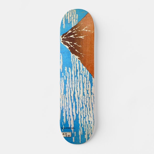 凱風快晴（赤富士）, 北斎 Red Mount Fuji, Hokusai, Ukiyo-e Skateboard (Front)