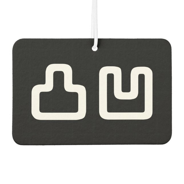 凸凹 Dekoboko でこぼこ Car Air Freshener (Front)