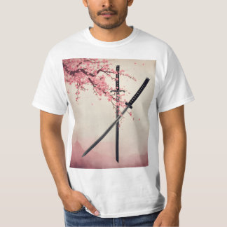 「刀と散華（Katana to Sange）」 T-Shirt