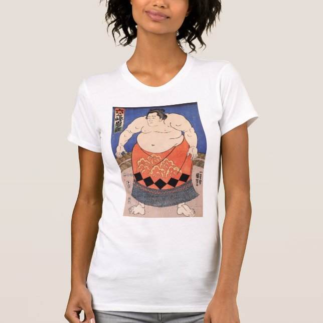 力士, 国芳 Sumo Wrestler, Kuniyoshi T-Shirt (Front)