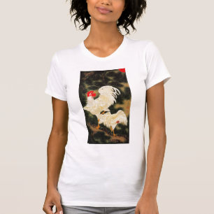 動植綵絵(11)老松白鶏図, 伊藤若冲 T-Shirt