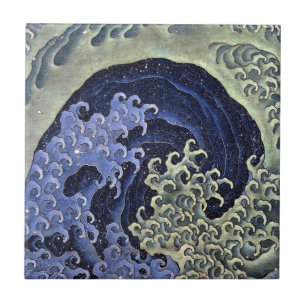 北斎の波, 北斎 Hokusai Wave, Hokusai, Ukiyoe Tile