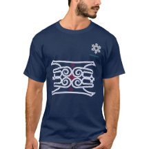 北海道　アイヌ柄　Hokkaido Ainu pattern T-shirt