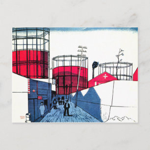 「千住タンク街」小泉癸巳男  （1930） POSTCARD