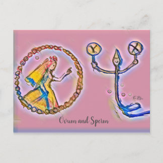 受精卵　ピンクカラーの POSTCARD