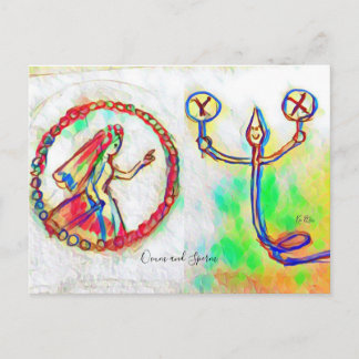 受精卵　ポップなカラーの POSTCARD