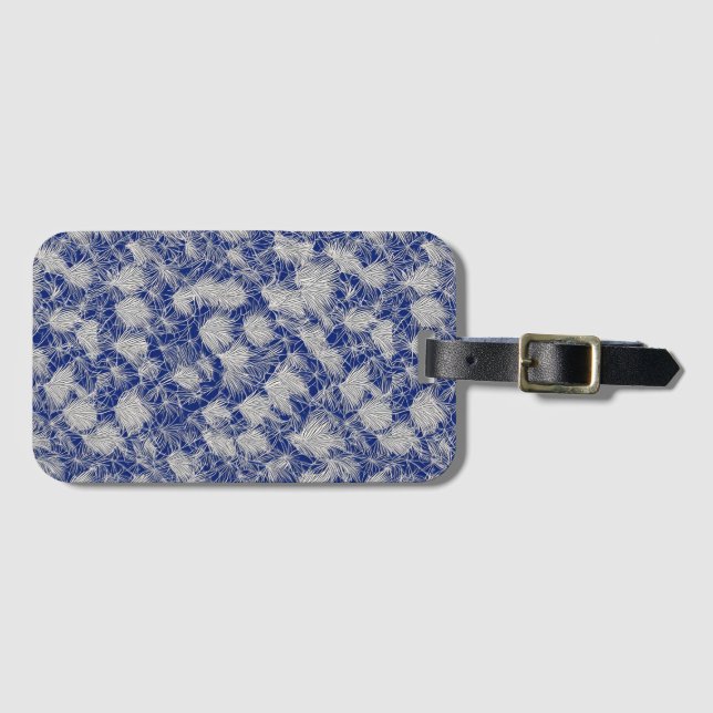 和の花草模様 LUGGAGE TAG (Front Horizontal)