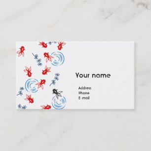 【和柄金魚】Goldfishes of Japanese pattern Business Card