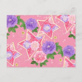 和風ポストカード（星とハート） POSTCARD