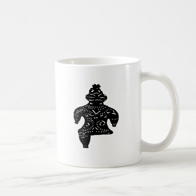 土偶 遮光器土偶　	"spaceman" clay figurine from about 500 coffee mug (Right)