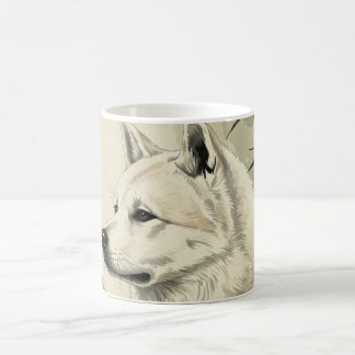 「墨犬」Japanese style ink painting mug Coffee Mug
