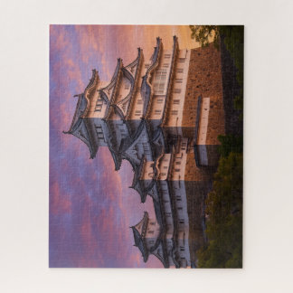 夕映えに輝く姫路城 ― 白鷺の城の静寂 / Himeji Castle in Sunset Glow Jigsaw Puzzle