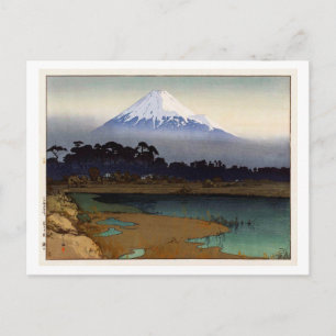 富士十景 朝日, Ten views of Fuji, Sunrise, Yoshida Postcard