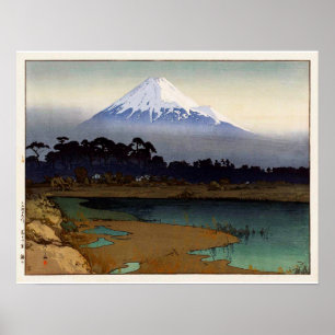 富士十景 朝日, Ten views of Fuji, Sunrise, Yoshida Poster