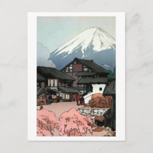 富士十景 船津, Ten views of Fuji, Funatsu, Yoshida Postcard