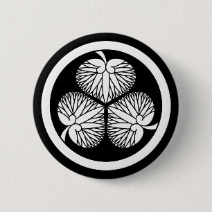 徳川葵(家康・秀忠・家光)2 6 CM ROUND BADGE
