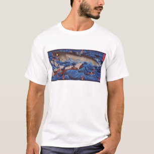 怪物鮫,国芳 Monster Shark, Kuniyoshi, Ukiyo-e T-Shirt