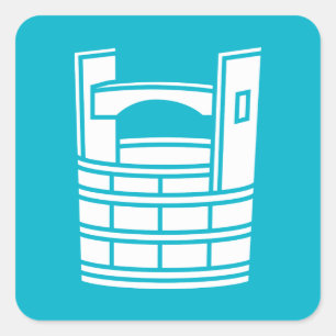 手桶 SQUARE STICKER