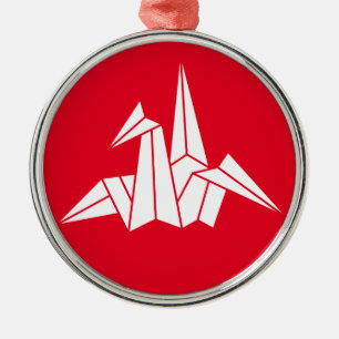 折り鶴 METAL TREE DECORATION