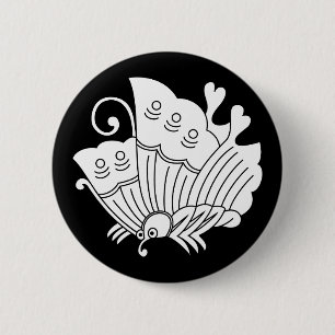 揚羽蝶 6 CM ROUND BADGE