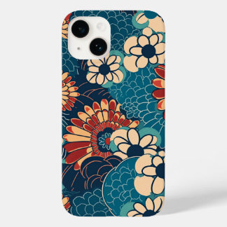 日本の伝統的なヴィンテージデザインを使用したアート作品 花 Case-Mate iPhone 14 CASE