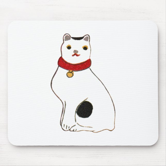 日本の猫の人形, Doll of The Japanese Cat Mouse Mat (Front)