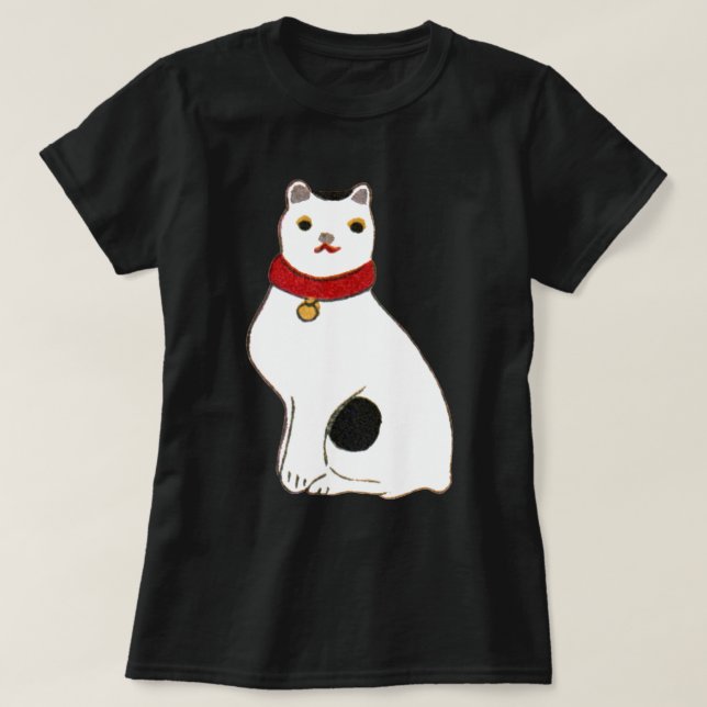 日本の猫の人形, Doll of The Japanese Cat T-Shirt (Design Front)
