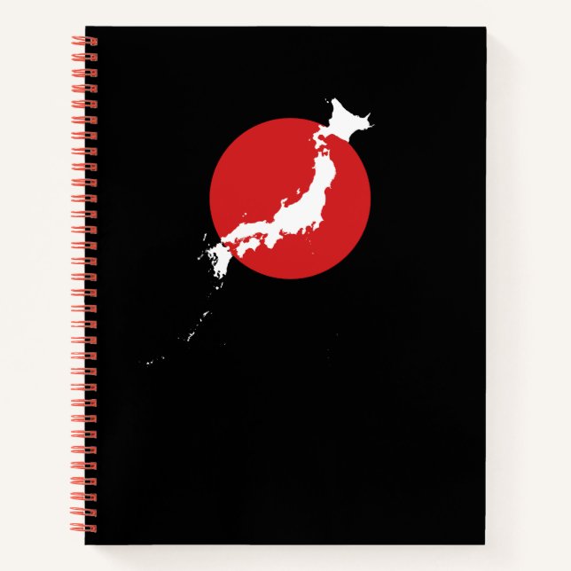日本地図 – Minimalist Japan Map Notebook (Front)
