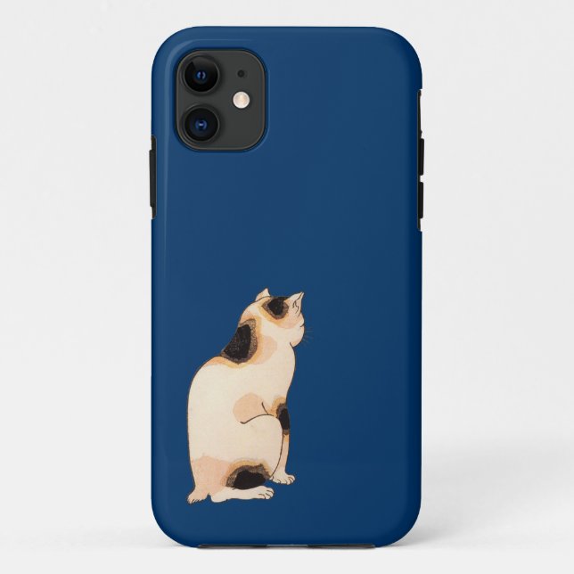 日本猫, 国芳 Japanese Cat, Kuniyoshi, Ukiyo-e Case-Mate iPhone Case (Back)
