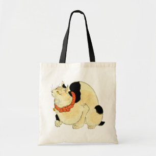 日本猫, 国芳 Japanese Cat, Kuniyoshi, Ukiyo-e Tote Bag